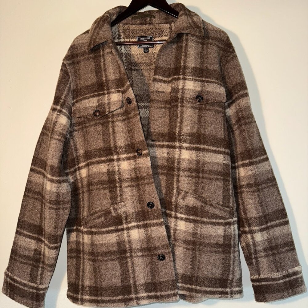 Todd Snyder Retro Archival Wool Plaid Workman’s Coat – Unlined Brushed Wool